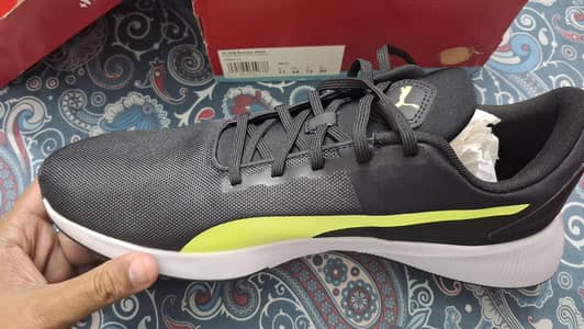 PUMA Black-Lime Sqeeze