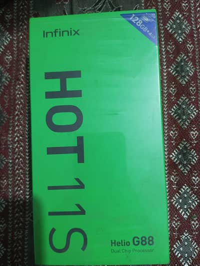 Infinix hot 11s g88 128 gb with box