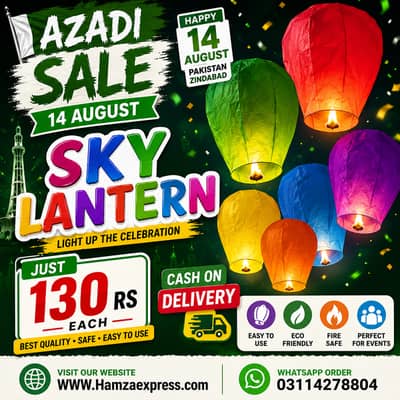 Sky Lantern Imported Specially for 14 august