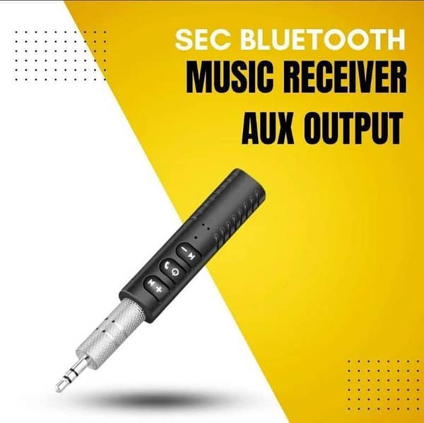 CAR BLUETOOTH MUSIC RECEIVER PORTABLE WIRELESS AUX HANDSFREE KIT FOR CAR SPEAKER CAR STEREO SYSTEM