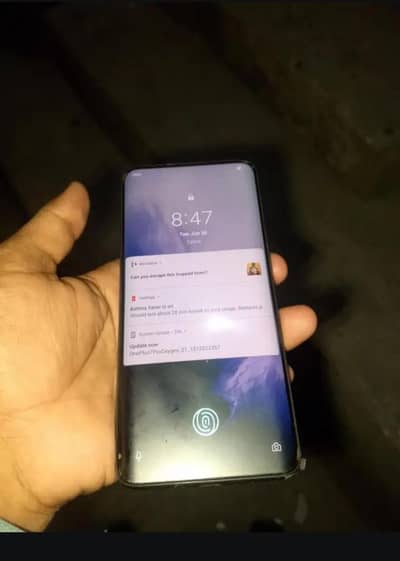One Plus 7 Pro 256 gb waterpack no dot no line 10 by 9.8