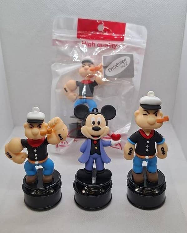 CAR DASHBOARD DECORATION POPEYE MICKEY MOUSE