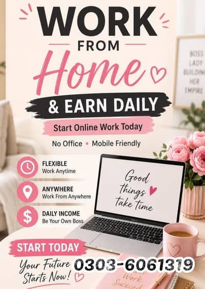Part Time | Full Time | Home Based | Jobs | Male & Female.