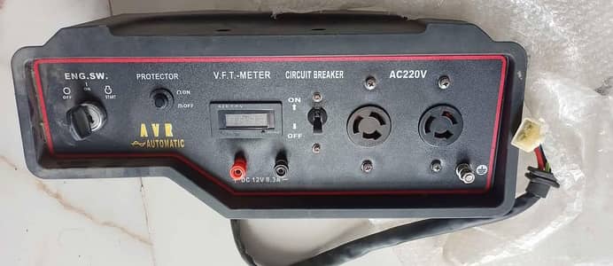 Generator panel switch. breker. Volt meter. 12 volt supply