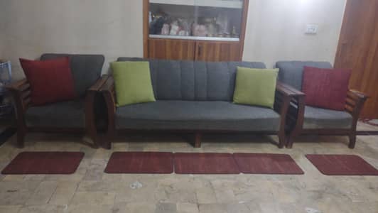 Sheesham wood sofa