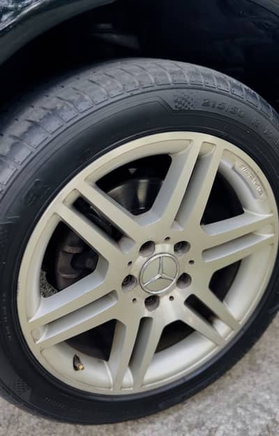 Original Mercedes-Benz AMG 17” Alloy Rims with Tyres – Complete Set