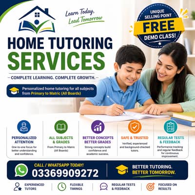 Tutors house (home Tutoring services) RWP/ISB