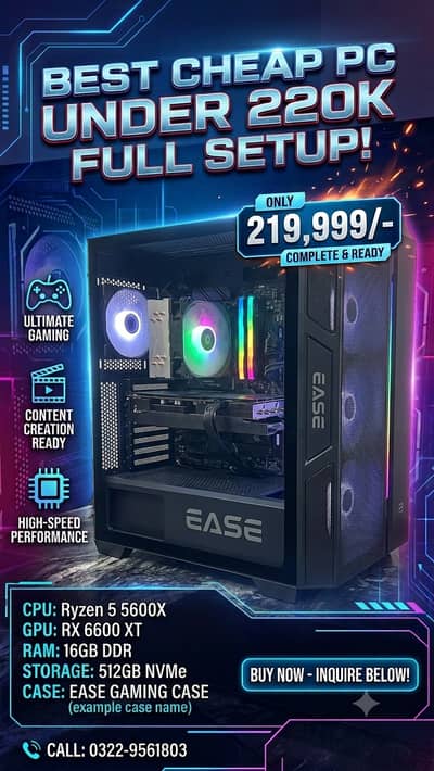 2 Days Offer Best Gaming Pc at Best Price 220k Some Less Possible
