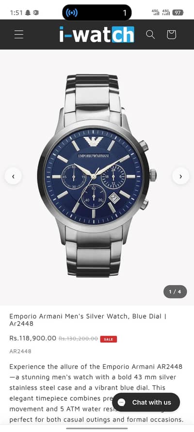 Emporio armani-ar-2448 made in France