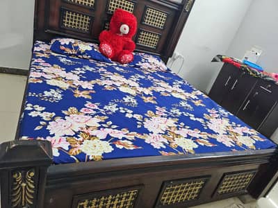 bed with mattress
