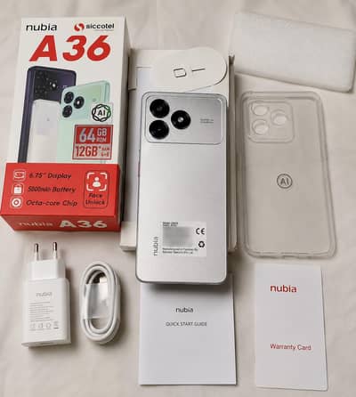 Nubia A36.8+4 RAM. 64gb . box pack 1 seraf dabe se kol gaya