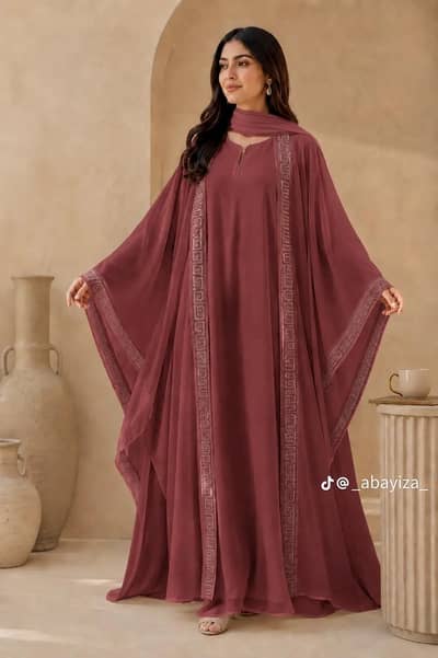 Halima 3 pc abaya available in quantity  hole sale price