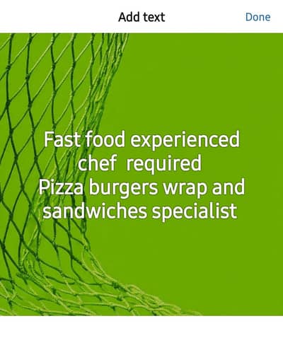 chef required