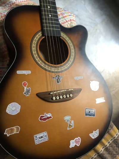 Acoustic beginner friendly guitar