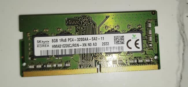 DDR4 8 gb Ram laptop 3200 Mhz
