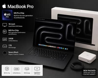MacBook Pro M5 with  M5 Pro Chip 16 inches Box Packed