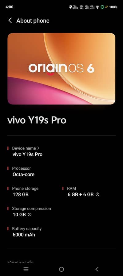 Vivo Y19s pro
