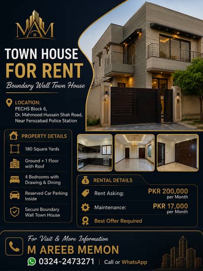 TOWN HOUSE FOR RENT