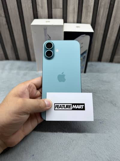 16 Plus JV | 256GB | 100% | Under Warranty | Teal | Apple iPhone