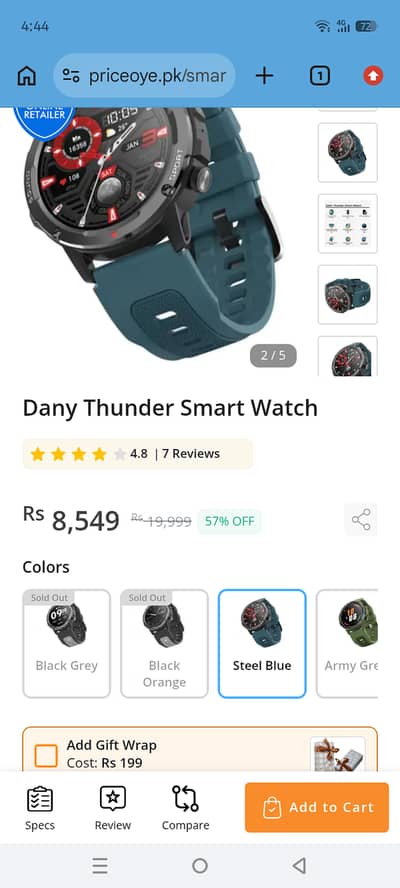 Dany Thunder Smart Watch
