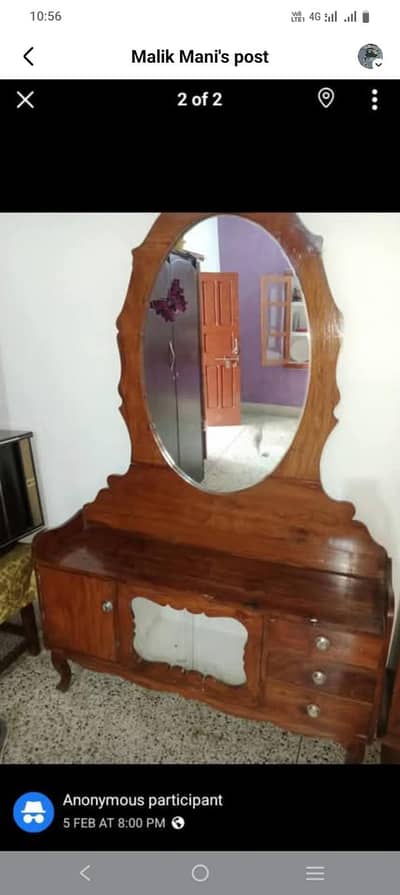 Dressing table and showcase forsale