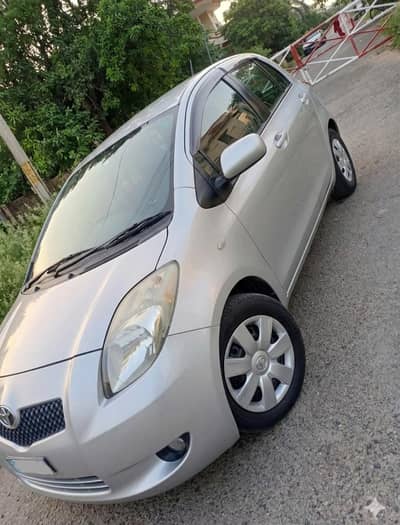 Toyota Vitz  model 2007 reg/imp 2012 silver color