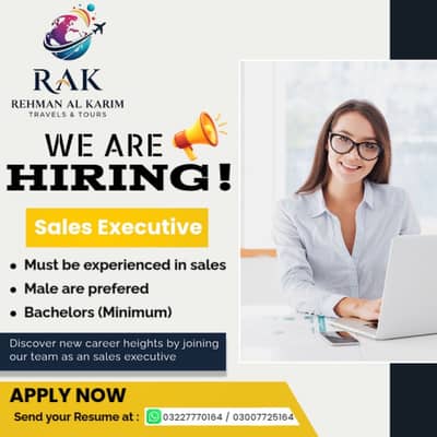 Job available for sales executive & office boy