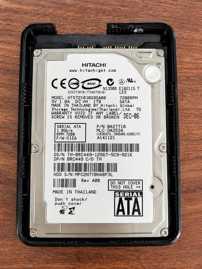 Hitachi 100GB SATA HDD (2.5") – 7200RPM