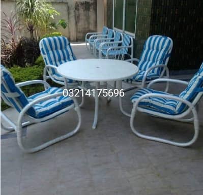 OUTDOOR GARDEN UPVC RATTAN FURNITURE SOFA SET CHAIRS TABLE UMBRELLA
