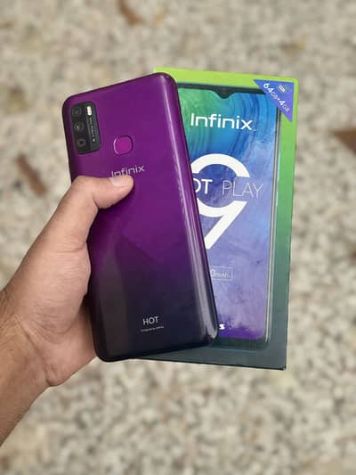Infinix Hot 9 Play 4gb ram/64gb storage 6000mh battery fingerprint ok