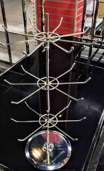 rotatable stainless steel  display  stand