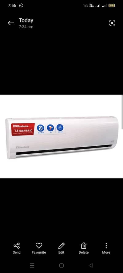 Dawlance air conditioner 1=5 ton T3 mega flex