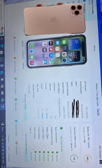 Apple iPhone 11 Pro Max 256 gb golden colour All OK