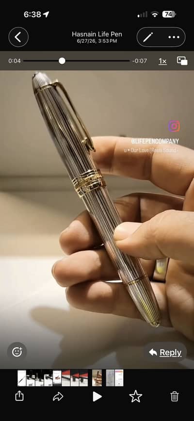 Mont blanc Legrand 146/925 sterling silver funtain pen