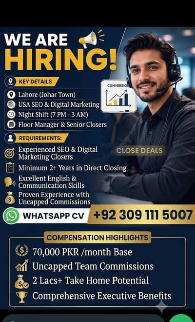 call centre closers managers sales TSRS required
