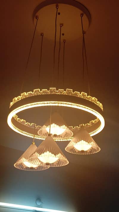 Chandellers (Fanoos) LED with Three Shades