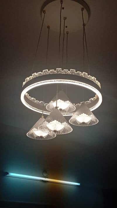 Chandellers (Fanoos) LED with Three Shades-almost New