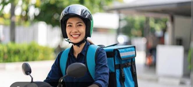 female delivery rider required salary 1.5 lakhs