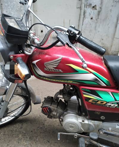 Honda cd70 20222 biomatric on spot seriuos buyers only 03014450931