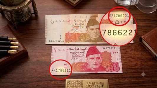 Two lucky and rare note with 786 serial number