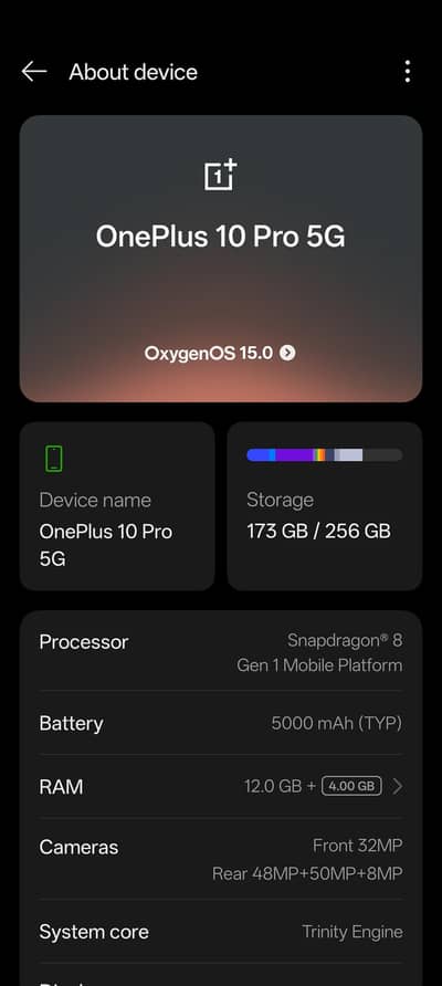 One Plus 10 Pro 12/256 PTA Approved