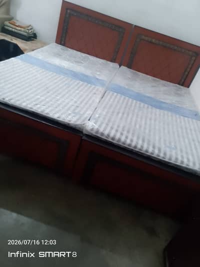 2 Single Jori Bads with Mattress