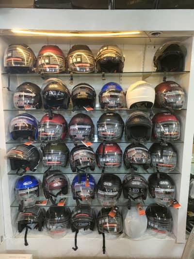 Halfface helmets Available ladies men All variety available