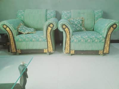 5 seater sofa set with side tables