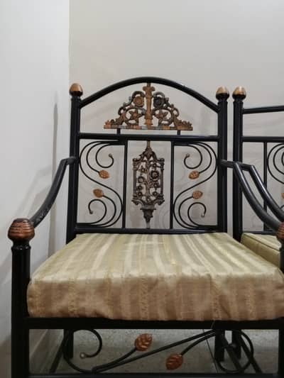 Iron sofa set for sale (set of 3)