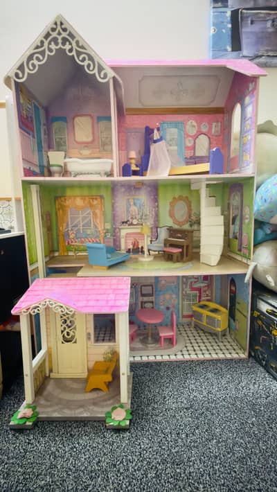 Beautiful wooden doll house