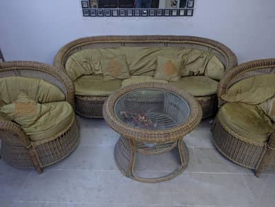 CANE SOFA SET