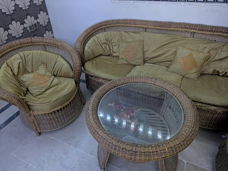 CANE SOFA SET 1