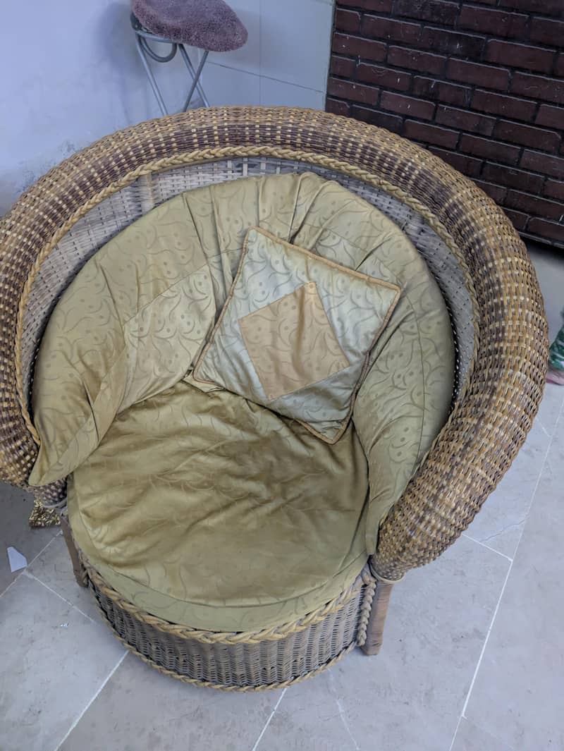 CANE SOFA SET 4