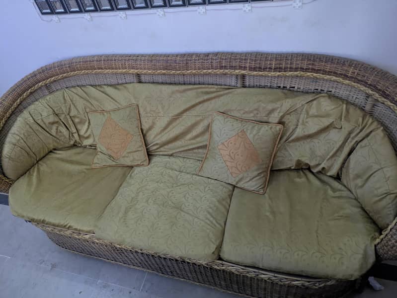 CANE SOFA SET 5
